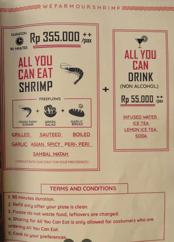 Menu Shrimpis Restaurant - 8