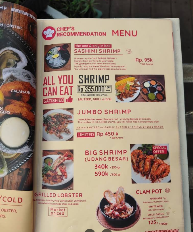 Menu Shrimpis Restaurant - 9