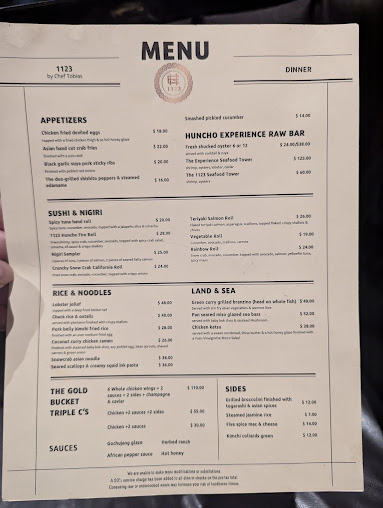 Menu 1123 By Chef Tobias - 0