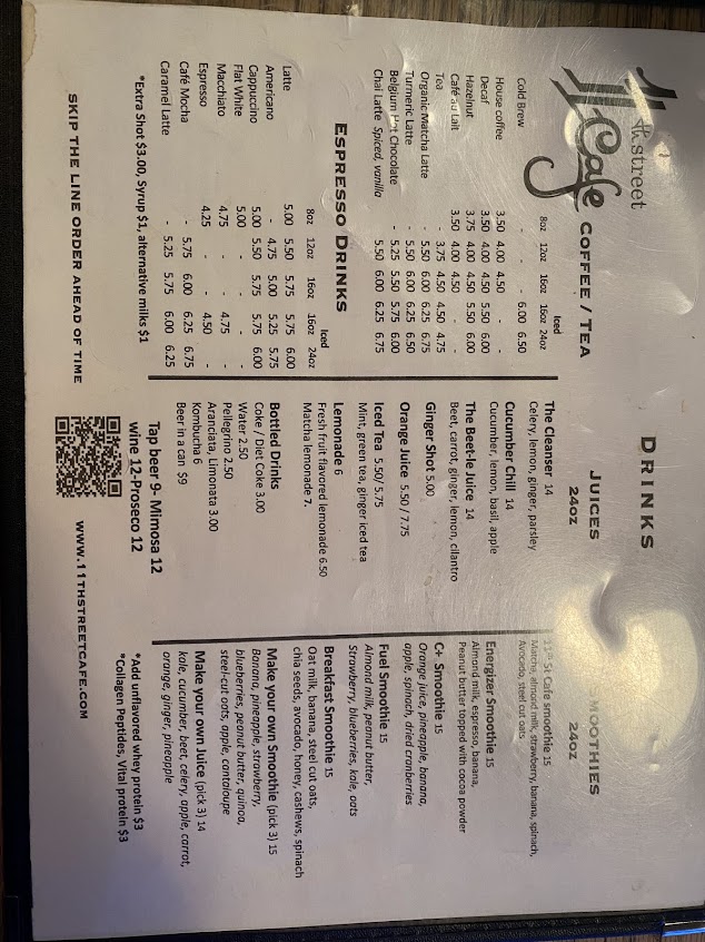 Menu 11Th Street Cafe - 7