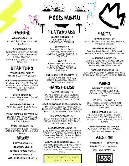 Menu 1885 Worcester - 2