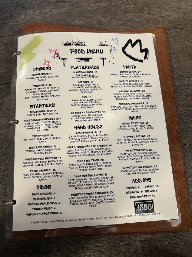 Menu 1885 Worcester - 5