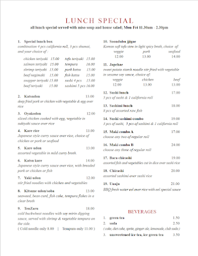 Menu 24 East Bistro - 1