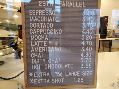 Menu 29Th Parallel Coffee - 4