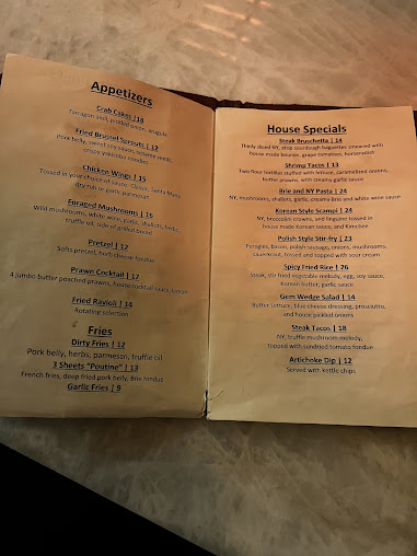 Menu 3 Sheets At The Harbor - 0