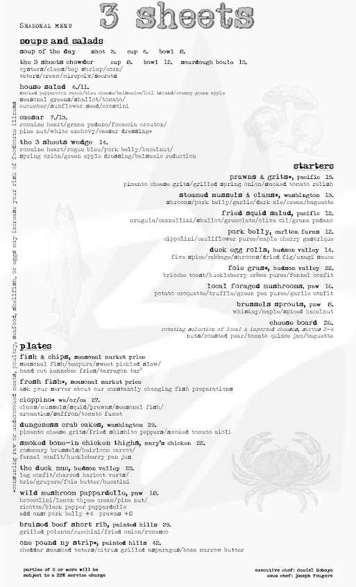 Menu 3 Sheets At The Harbor - 6