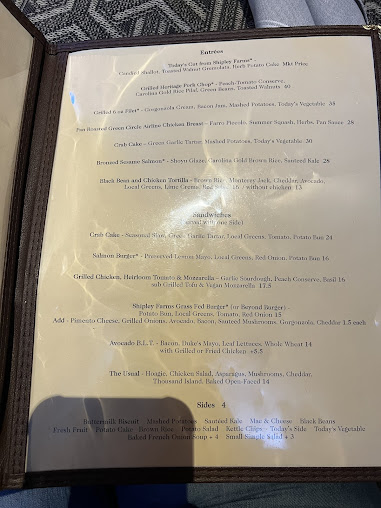 Menu 300 East - 3