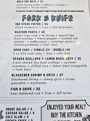 Menu 302 Social Eatery And Barroom - 0
