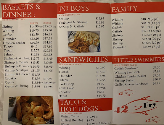 Menu 42 Fry Greenville - 0