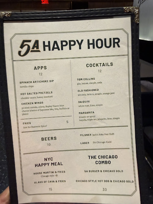 Menu 5 Acres Restaurant - 3