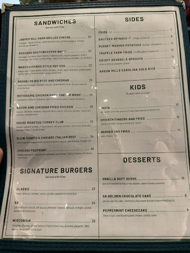 Menu 5 Acres Restaurant - 8