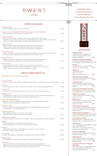 Menu 5 West Pub - 4