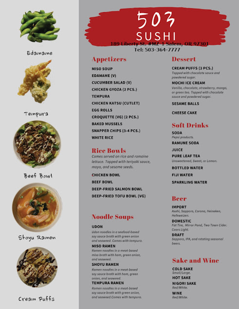 Menu 503 Sushi Bar - 1