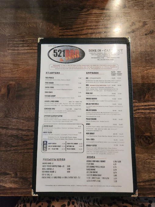 Menu 521 Bbq Grill - 1