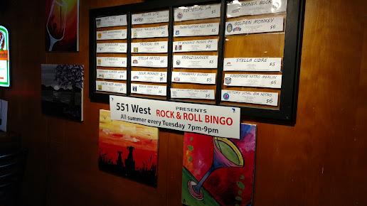 Menu 551 West - 9