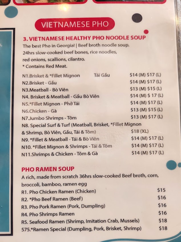 Menu 575 Bistro - 2