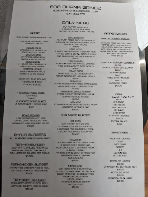 Menu 808 Ohana Grindz - 0