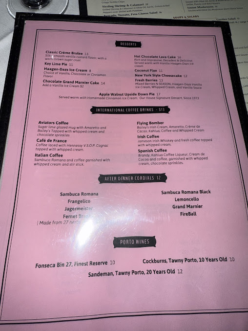 Menu 94Th Aero Squadron Restaurant - 9
