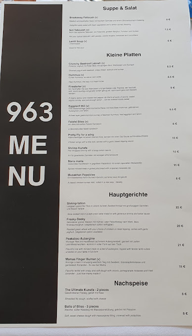 Menu 963 - 5