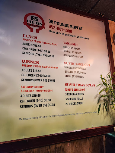 Menu 98 Pounds Buffet - 5