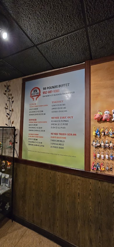 Menu 98 Pounds Buffet - 9