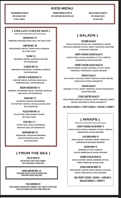 Menu 99Rogers - 0