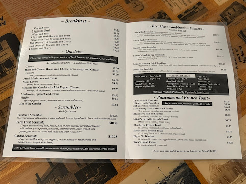 Menu 9Th Street Cafe - 1