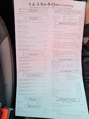 Menu A A Bar B Que - 0