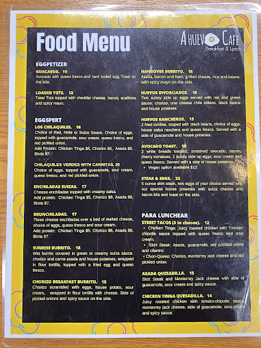Menu A Huevo Cafe - 2
