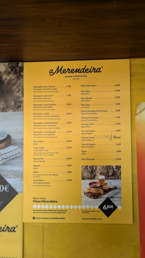 Menu A Merendeira - 0