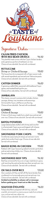 Menu A Taste Of Louisiana - 5