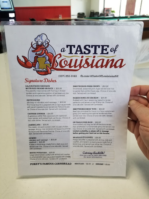 Menu A Taste Of Louisiana - 6