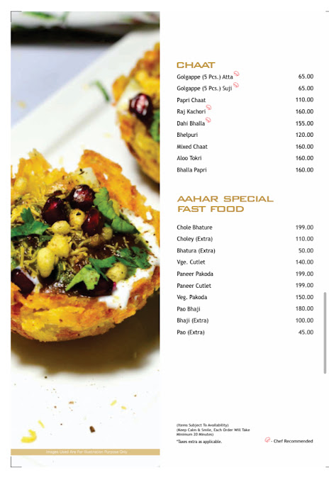 Menu Aahar ~ Restaurant | Banquet | Caterer - 3
