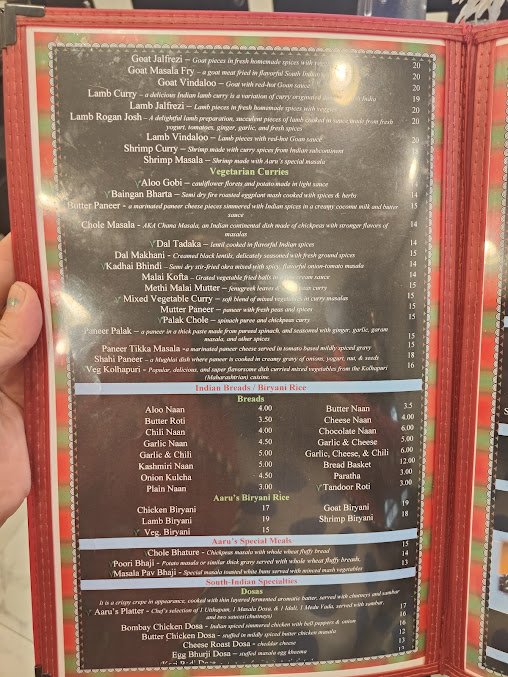 Menu Aarus Multicuisine Restaurant - 9