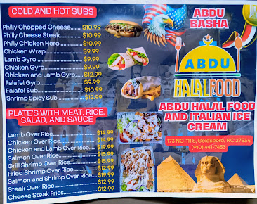 Menu Abdu Halal Food And Italian Ice &Ice Cream - 2