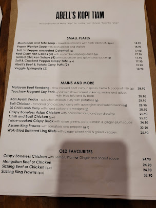 Menu Abell's Kopi Tiam - 4