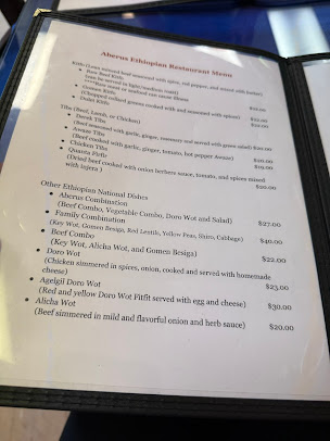 Menu Aberus Ethiopian Restaurant - 0
