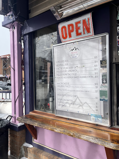 Menu Above The Blue Reddz - 1