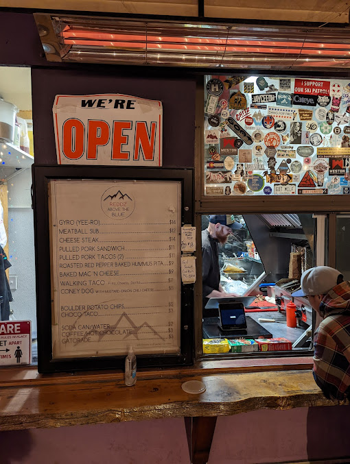 Menu Above The Blue Reddz - 7