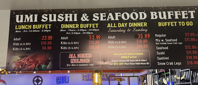 Menu Ac Umi Sushi & Seafood Buffet - 6