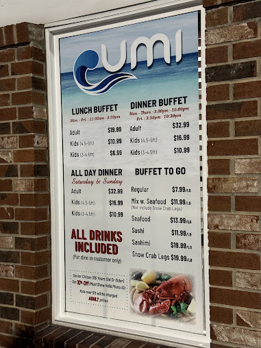 Menu Ac Umi Sushi & Seafood Buffet - 9