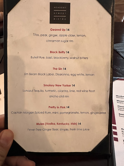 Menu Academy Street Bistro - 0