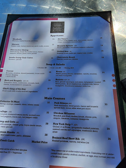 Menu Academy Street Bistro - 5