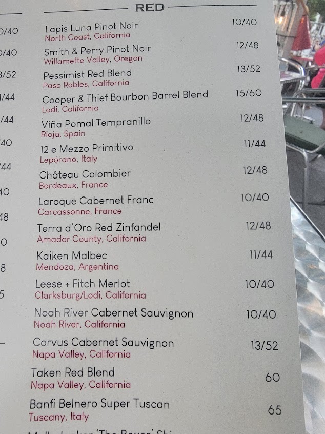 Menu Academy Street Bistro - 9