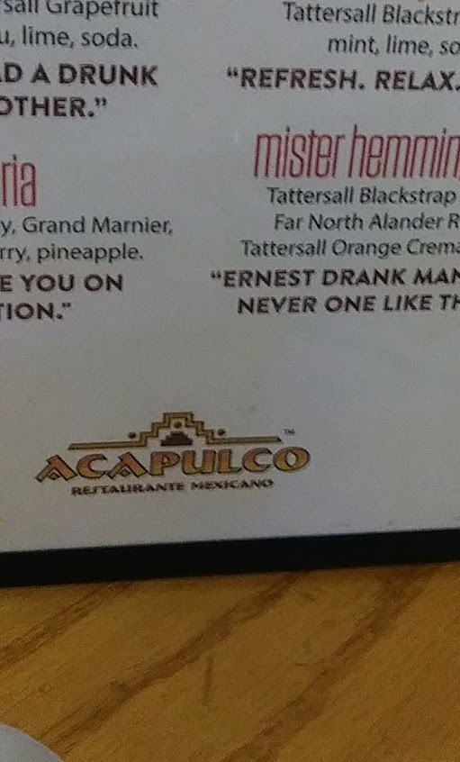 Menu Acapulco Mexican Restaurant Stillwater - 2