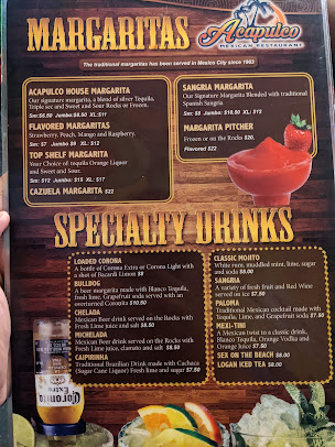 Menu Acapulco Mexican Restaurant - 6