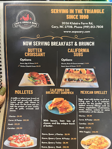 Menu Acps Grill Bar - 0