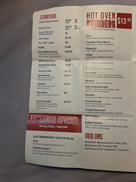 Menu Acropolis Pizza Pasta Kirkland - 0