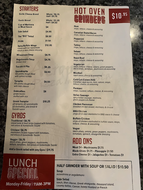 Menu Acropolis Pizza Pasta Kirkland - 3