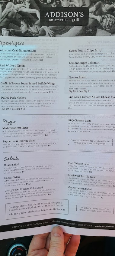 Menu Addisons South - 5